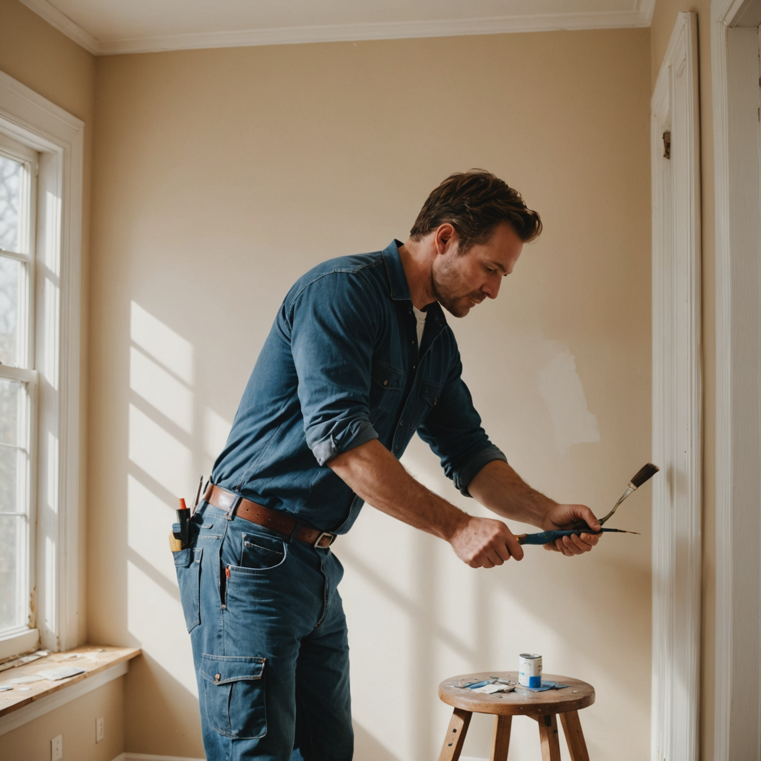 Handyman Pro Services team member completing professional repair work